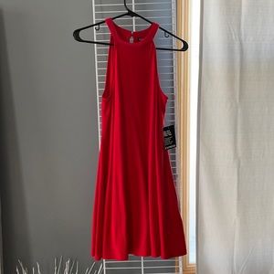 Red summer dress